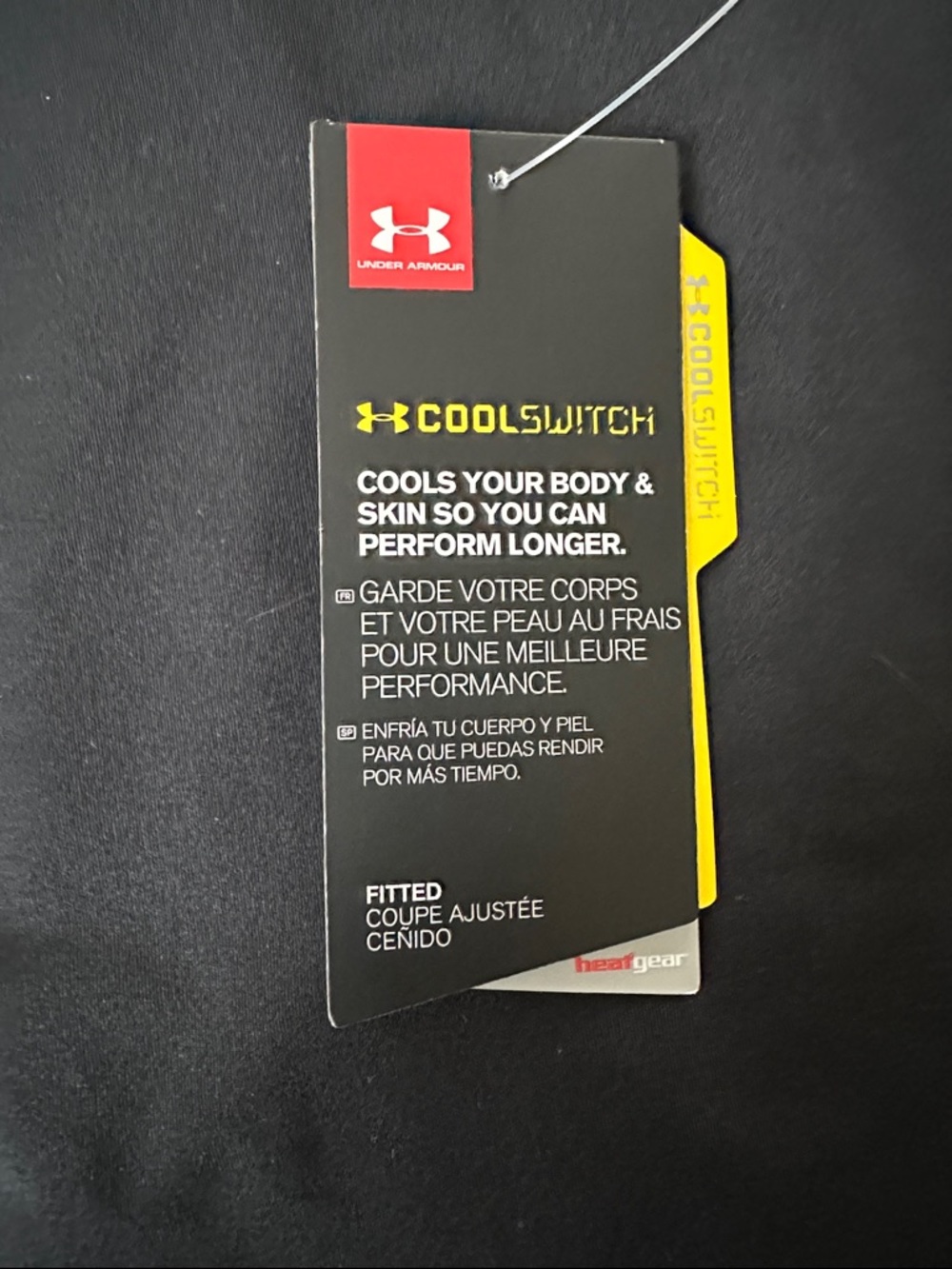 Under Armour Men’s Black and Gray Performance Tank - Picture 3 of 4